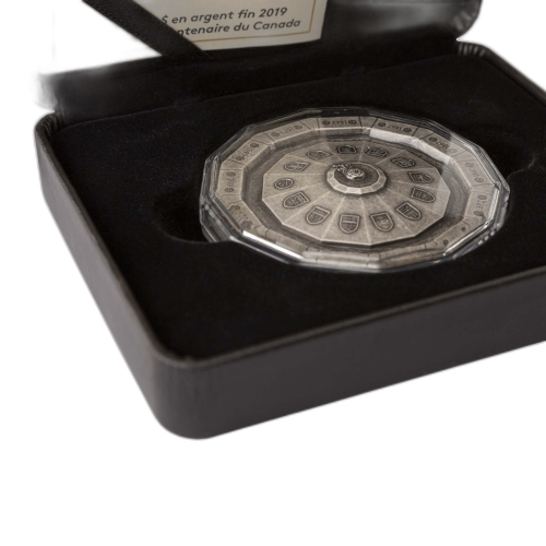Thumbnail 3 oz Royal Canadian Mint Silbermünze 2019 angle 3