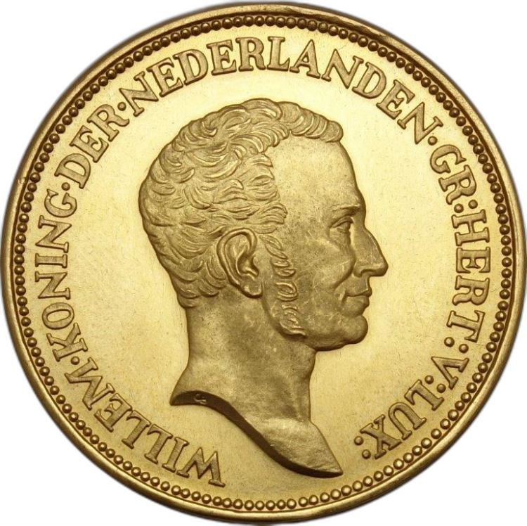 Gouden Penning Willem 1813-1963 achterkant