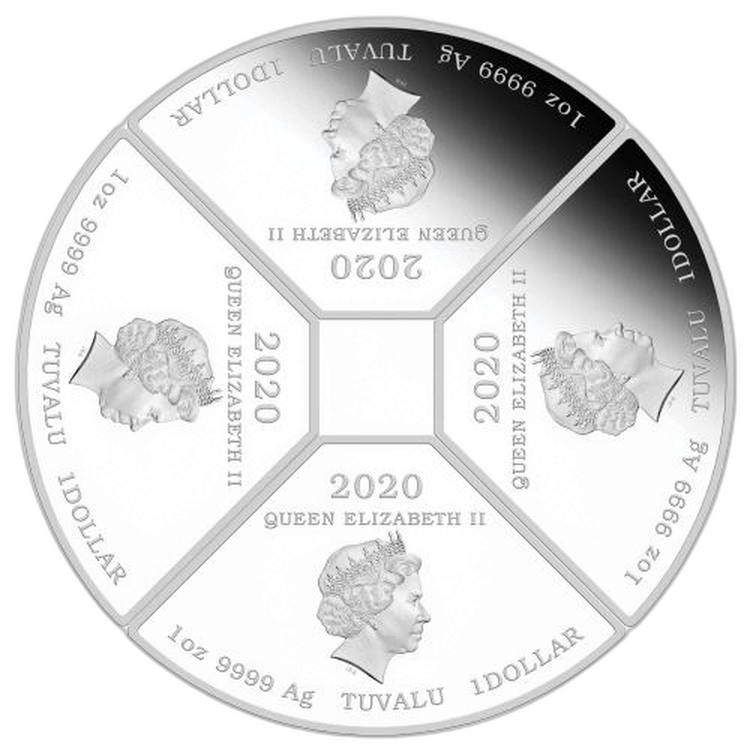 4-part set Year of the Mouse Quadrant 2020 back