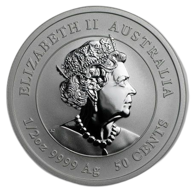 1/2 oz Lunar Silver Coin 2020 back