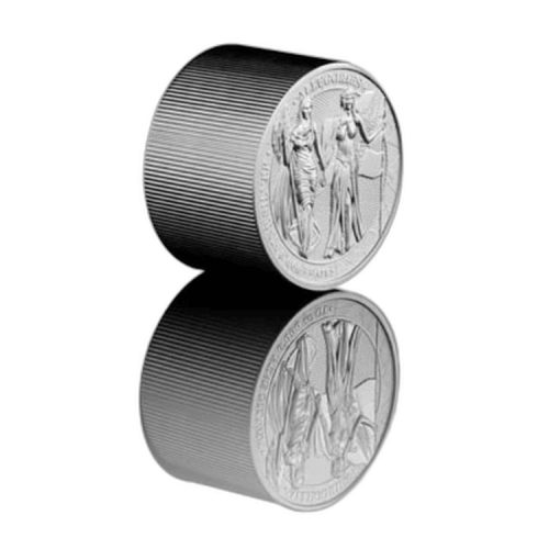 Thumbnail 10 oz Columbia Allegories 2019 Silver Coin 2019 angle 1