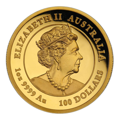 Thumbnail 1 oz Lunar Proof Gouden Munt 2020 perspectief 3