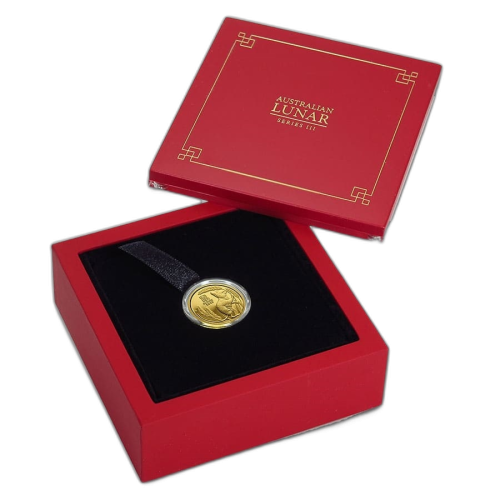 Thumbnail 1/4 oz Lunar Proof Gouden Munt 2020 achterkant