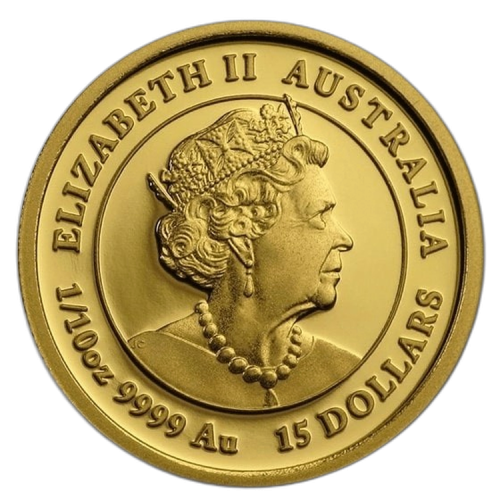 Thumbnail 1/10 oz Lunar Proof Gouden Munt 2020 achterkant