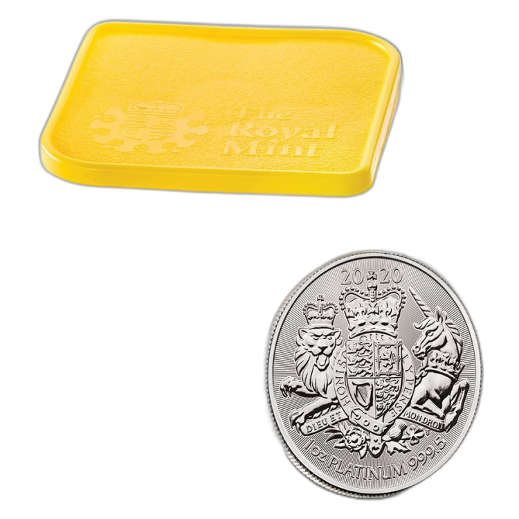 1 oz Royal Mint Platina Munt 2020 back