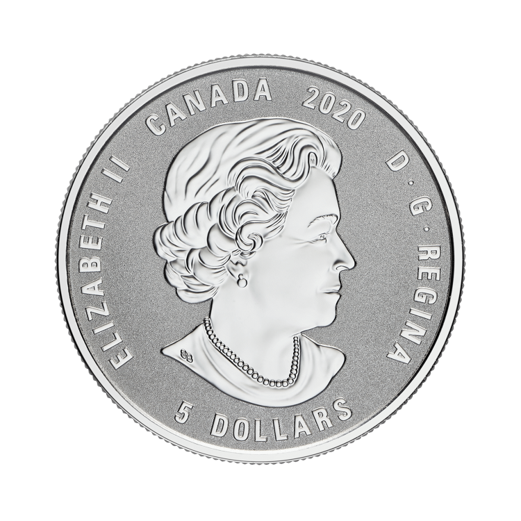 1 kilo April Birthstone Swarovski Silver Coin 2020 back