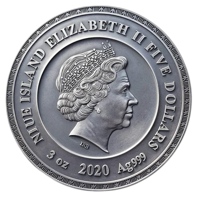 3 oz Mint of Poland Zilveren Munt 2020 achterkant