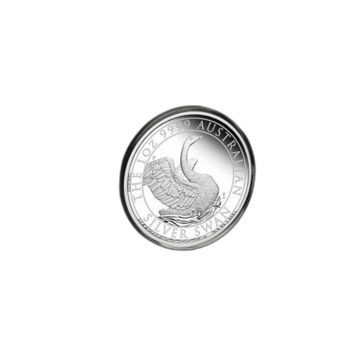 Thumbnail 1 troy ounce zilveren munt zwaan 2020 Proof achterkant