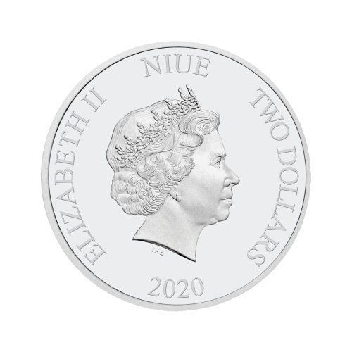 Thumbnail 1 oz Disney Zilveren Munt 2020 achterkant