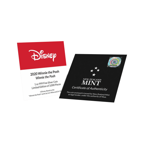 Thumbnail 1 oz Disney Zilveren Munt 2020 perspectief 3
