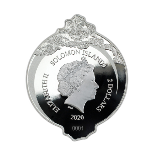 Thumbnail 1 troy ounce zilveren munt Zeepaardje Proof 2020 achterkant