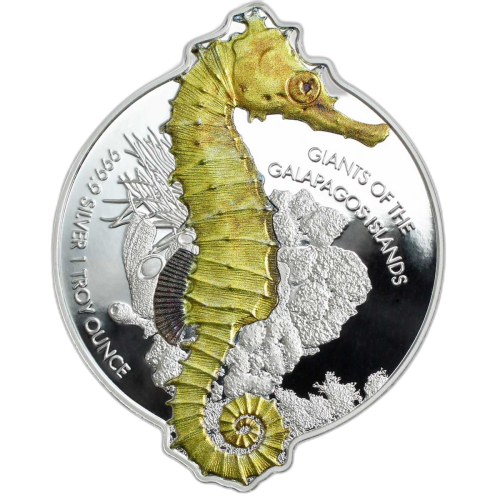 Thumbnail 1 troy ounce zilveren munt Zeepaardje Proof 2020 perspectief 5