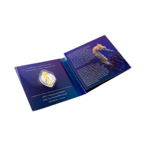 Thumbnail 1 troy ounce zilveren munt Zeepaardje Proof 2020 perspectief 9
