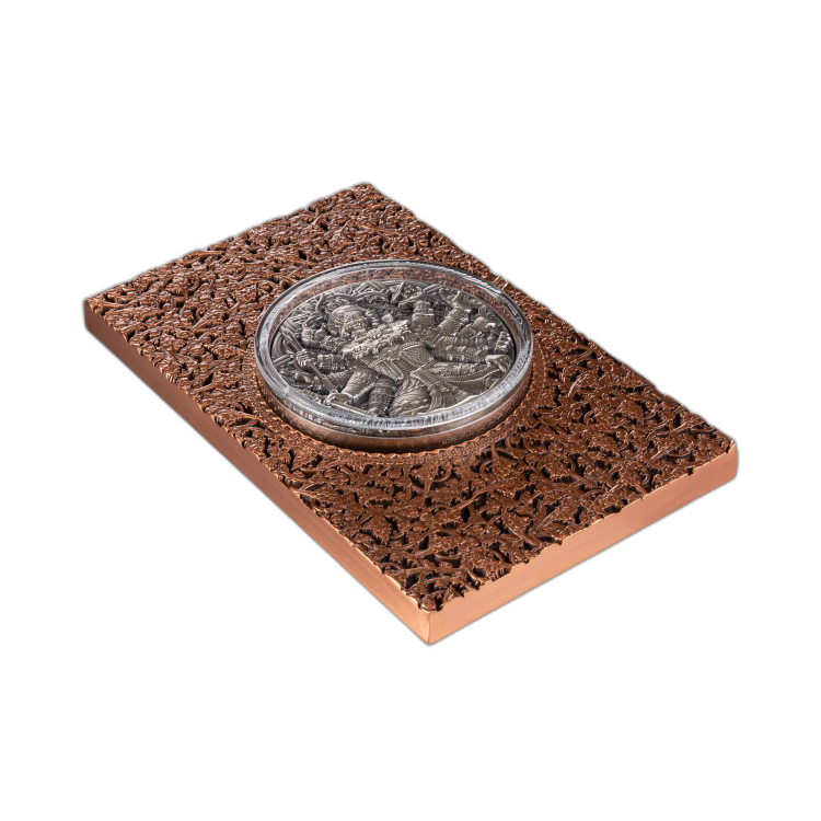 2 troy ounce zilveren munt Tossakan 2020 perspectief 3