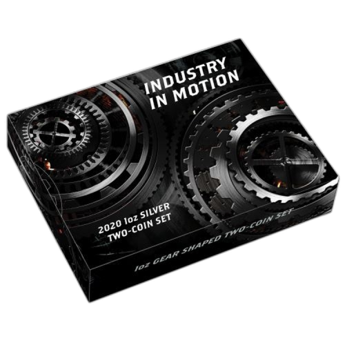 Thumbnail Tweedelige set 1 troy ounce zilveren munt Industrie in beweging 2020 perspectief 1