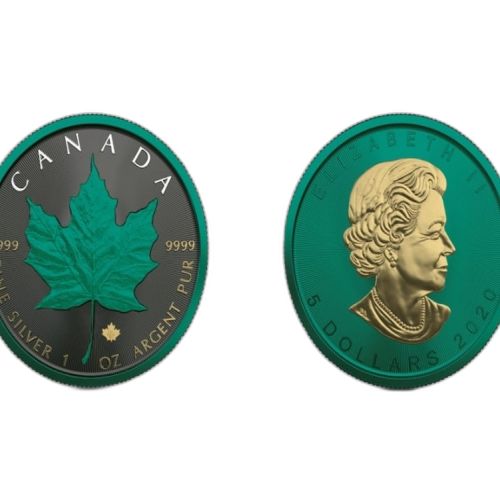 Thumbnail 1 oz Royal Canadian Mint Zilveren Munt 2020 perspectief 1