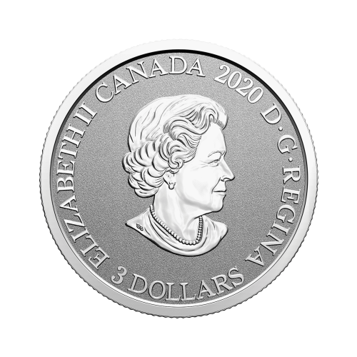 Thumbnail Silver coin Flower Emblems of Canada Pacific Dodgewood back