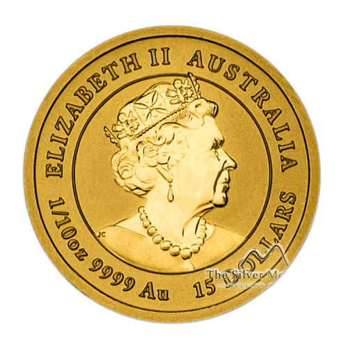 Thumbnail 1/10 oz Lunar Gouden Munt 2021 perspectief 1
