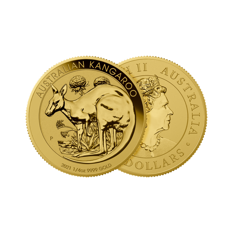 1/2 oz Kangaroo Gouden Munt 2021 perspectief 1