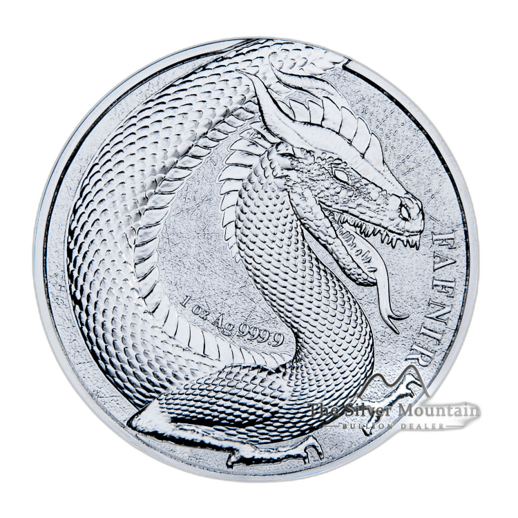 2 oz Germania Beast Fafnir Silver Coin 2020 angle 2