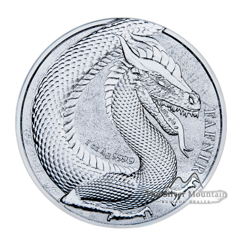 Thumbnail 2 oz Germania Beast Fafnir Silver Coin 2020 angle 2