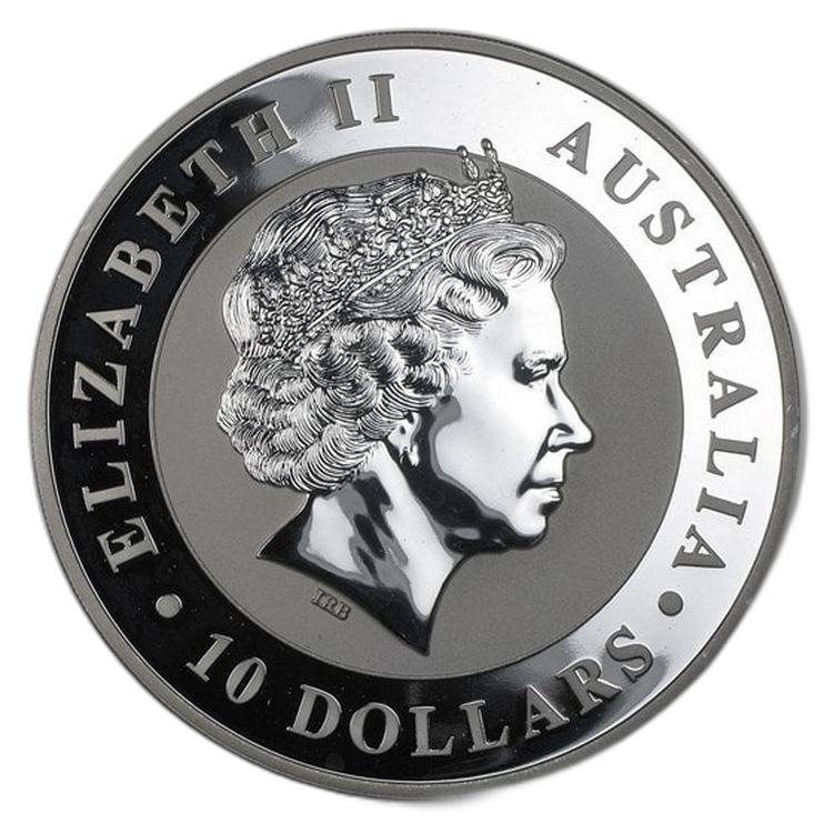 10 oz Koala Zilveren Munt achterkant