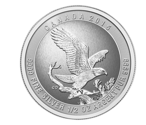Thumbnail 1/2 oz Silver Eagle Silver Coin 2015 front