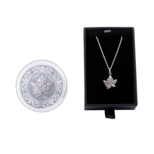Thumbnail 2 oz Royal Canadian Mint Silver Coin 2020 angle 1