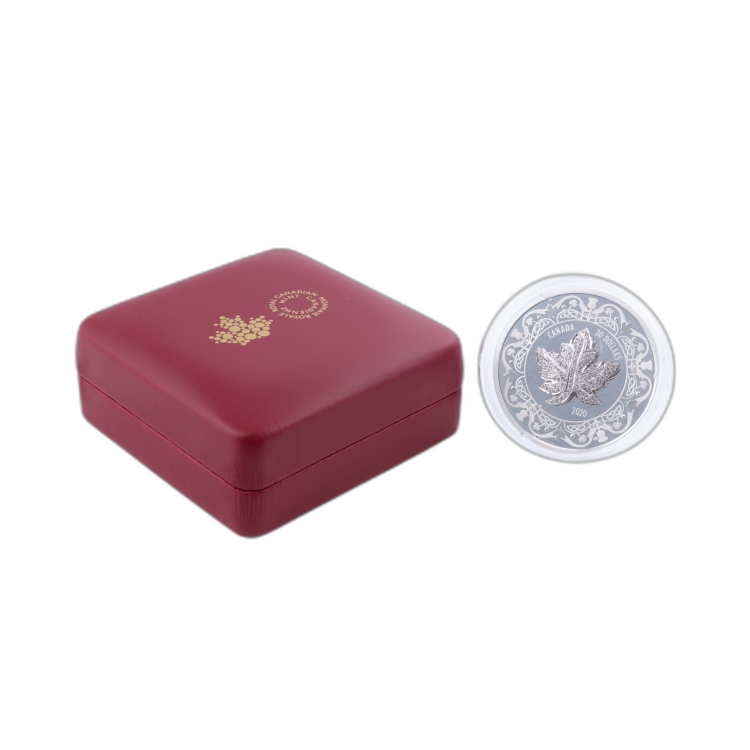 2 oz Royal Canadian Mint Silver Coin 2020 angle 3