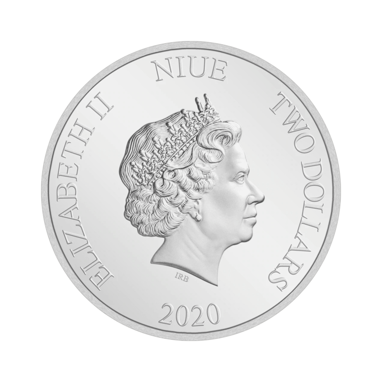 1 oz Disney Zilveren Munt 2020 achterkant