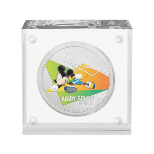 Thumbnail 1 oz Disney Zilveren Munt 2020 perspectief 3