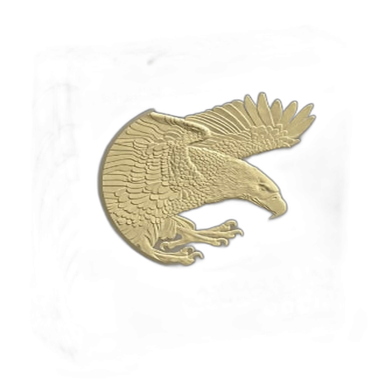 1,5 troy ounce silver coin wedge-tailed Eagle Bi-Metal Proof 2020 angle 2