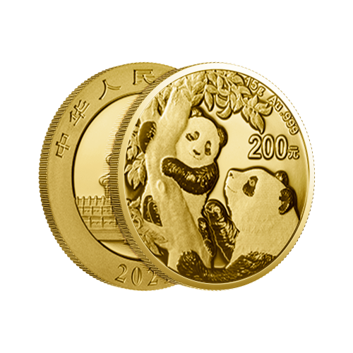 Thumbnail 30g Panda Gouden Munt 2021 perspectief 2