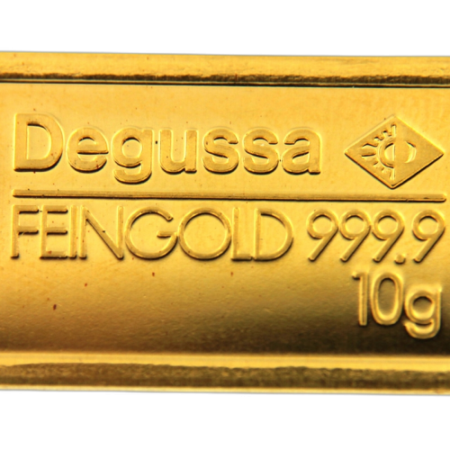 Thumbnail 10g Degussa Goldbarren Verschiedene Jahre back