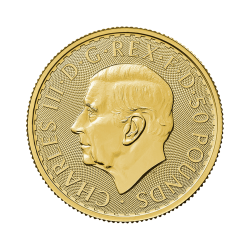 Thumbnail 1/2 oz gouden Britannia munt achterzijde