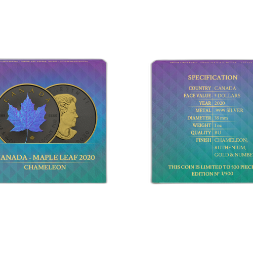Thumbnail 1 oz Royal Canadian Mint Silbermünze 2020 angle 2