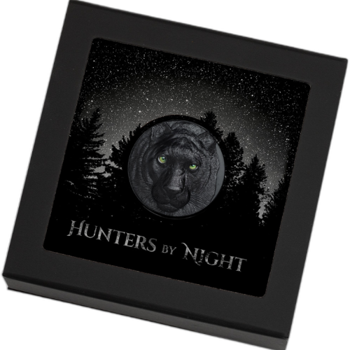 Thumbnail 2 troy ounce silver coin Black Panther 2020 proof back