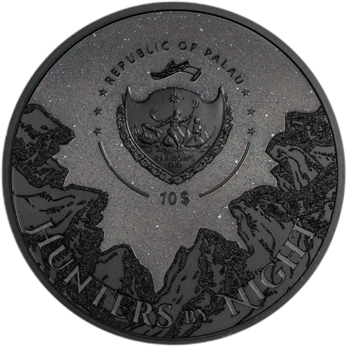 Thumbnail 2 troy ounce silver coin Black Panther 2020 proof angle 1