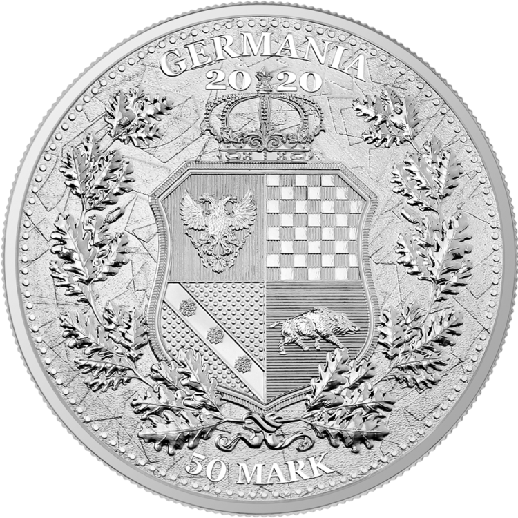 10 oz Germania Silver Coin 2020 angle 2