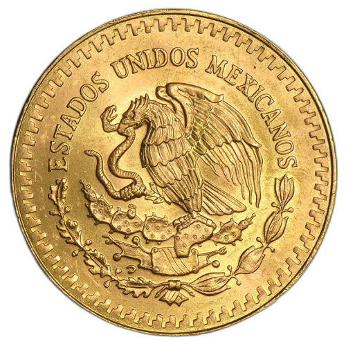 Thumbnail 1/2 oz Banco de Mexico Gouden Munt Divers achterkant