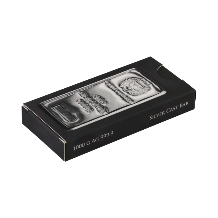 1 kilo Germania Mint Lingote de Plata angle 2