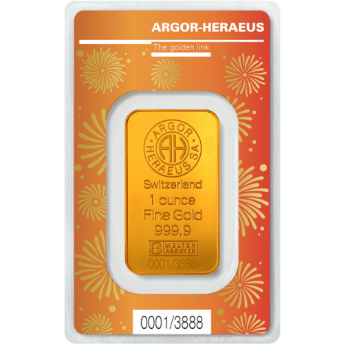 Thumbnail 1 oz Lunar Gold Bar 2021 back