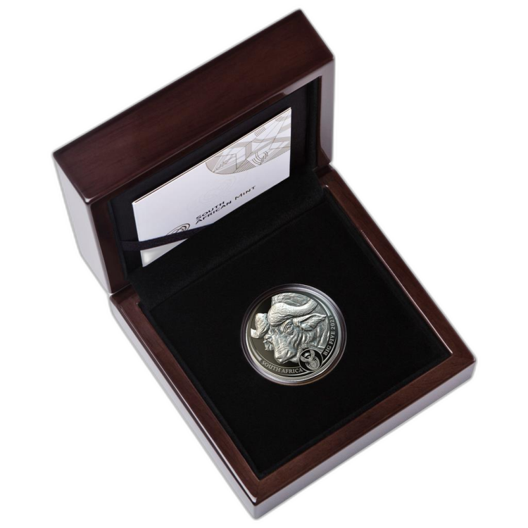 1 oz South African Mint Platina Munt 2021 achterkant