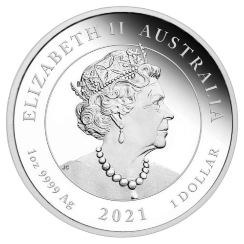 Thumbnail 1 troy ounce silver coin one love 2021 proof angle 1