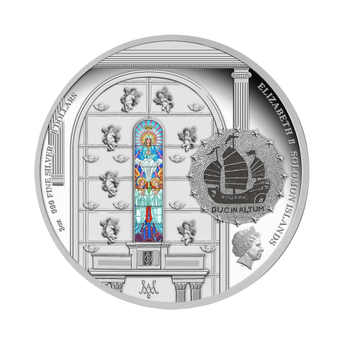 Thumbnail 3 troy ounces silver coin Cathedral of Macau 2020 Proof back