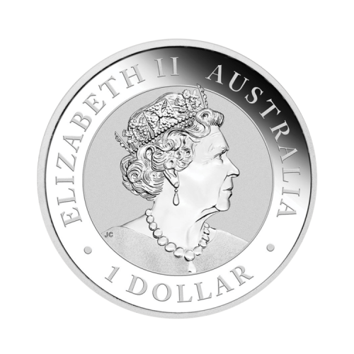 Thumbnail 1 oz Koala Zilveren Munt 2021 achterkant