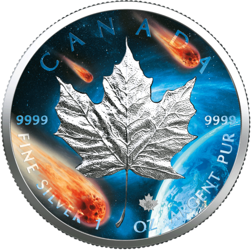 Thumbnail 1 oz Royal Canadian Mint Silver Coin 2021 angle 1