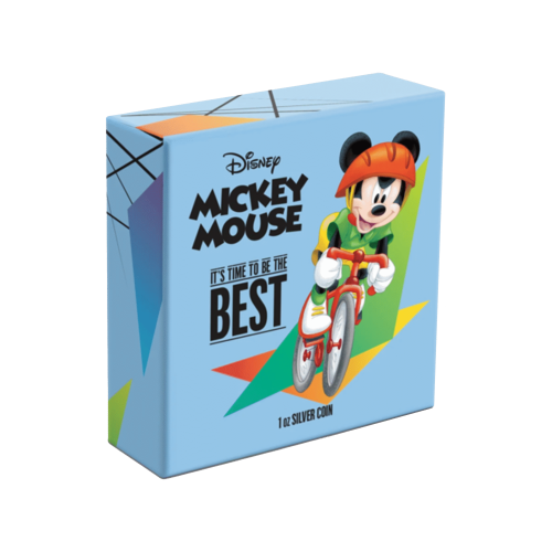 Thumbnail 1 oz Disney Zilveren Munt 2020 perspectief 3