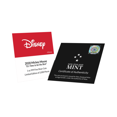 Thumbnail 1 oz Disney Zilveren Munt 2020 perspectief 4
