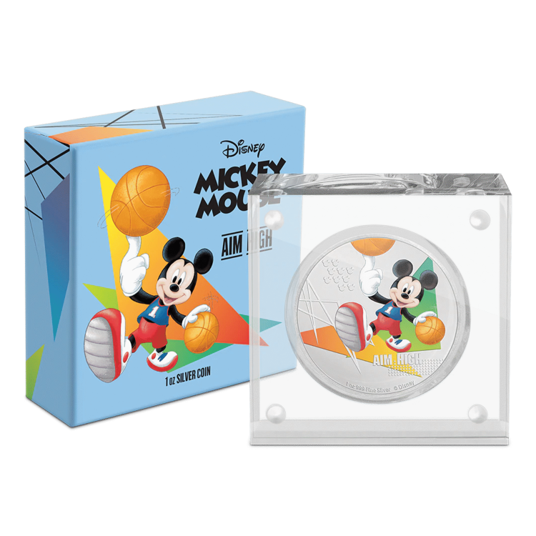 1 oz Disney Silver Coin 2020 angle 2